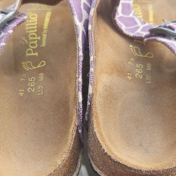 Birkenstock Papillio Gizeh Sandals Women’s 41 (L10/M8) Purple Giraffe - Picture 7 of 9